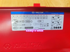 Bộ tuýp 1/4 inch Kingtony 2021MR 19 chi tiết loại 12 cạnh