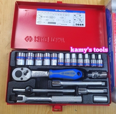 Bộ tuýp 1/4 inch Kingtony 2021MR 19 chi tiết loại 12 cạnh