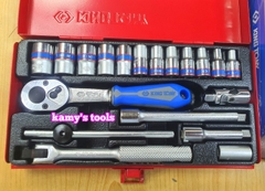 Bộ tuýp 1/4 inch Kingtony 2021MR 19 chi tiết loại 12 cạnh