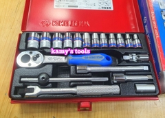 Bộ tuýp 1/4 inch Kingtony 2021MR 19 chi tiết loại 12 cạnh