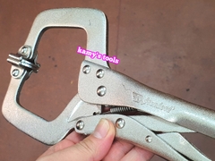 Kìm Chết Chữ C Có Kẹp Standard 11 inch 275mm Taiwan (Kềm Bấm Hàn Chữ C, Kìm Bấm Chết Chữ C)