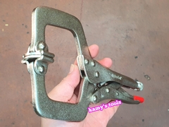 Kìm Chết Chữ C Có Kẹp Standard 11 inch 275mm Taiwan (Kềm Bấm Hàn Chữ C, Kìm Bấm Chết Chữ C)