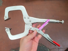 Kìm Chết Chữ C Có Kẹp Standard 11 inch 275mm Taiwan (Kềm Bấm Hàn Chữ C, Kìm Bấm Chết Chữ C)