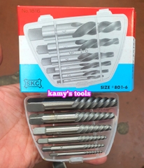 Bộ mũi vít ta rô tháo mở bu lông ốc vít gãy hỏng 6 cây SKC 1816 Nhật