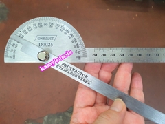 Thước Đo Góc 180 Độ Được Làm Từ Thép Không Gỉ Cmart Model D0025