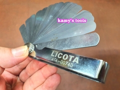 Thước Căn Lá, Thước Lá Căn Chỉnh Cò Xu Pắp Licota 25 lá Ata-0074d, Thước lá đo khe hở