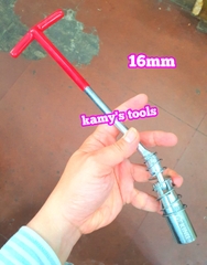 Tay mở bugi 16mm 21mm dài 225mm 325mm đầu bẻ cong, đầu tuýp khẩu mở bugi