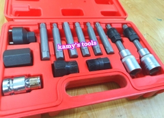 Bộ tuýp khẩu tháo mở puly máy phát 13 chi tiết