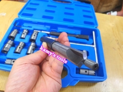 Bộ dụng cụ vệ sinh sam béc dầu, làm sạch lỗ kim phun máy dầu diesel 17 chi tiết Trigoldte
