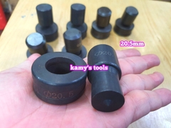 Khuôn đột lỗ mũi đột lỗ sắt V, thanh đồng cái dùng máy đột lỗ thủy lực CH-60 HHM-60 (bán lẻ 1 bộ)