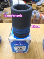 Đầu tuýp đầu khẩu đen dài lục giác dài 80mm Kingtony 1 inch 32mm 33mm 34mm 35mm 883532M 883533M 883534M 883535M