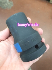 Đầu tuýp đầu khẩu đen dài lục giác dài 80mm Kingtony 1 inch 24mm 27mm 29mm 30mm 883524M 883527M 883529M 883530M