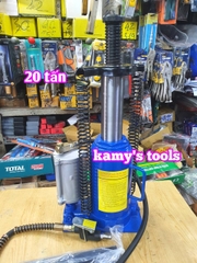 20 tấn Kích con đội thủy lực dùng hơi khí nén KM252342 265mm-515mm kamytools (đội hơi 20 tấn, kích hơi 20 tấn)