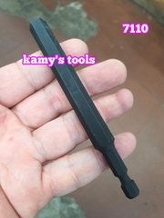 Mũi vít lục giác cho máy bắn vít 110mm Kingtony 711102H 711125H 711103H 711104H 711105H 711106H 711108H 711110H (1 mũi)