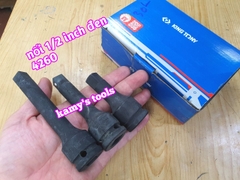 Đầu nối khúc nối đen cao cấp 1/2 inch Kingtony dài 3 inch 4 inch 5 inch 4260-03 4260-04 4260-05, cần nối