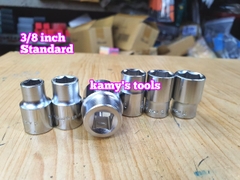 Đầu tuýp đầu khẩu ngắn 3/8 inch lục giác Standard chính hãng 8mm 10mm 12mm 13mm 14mm 17mm (lẻ từng cục)