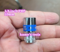 Đầu tuýp đầu khẩu ngắn 1/4 inch lục giác TOP chính hãng 5mm 6mm 7mm 8mm 9mm 10mm 11mm 12mm 13mm 14mm (lẻ từng cục)