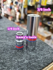 Đầu tuýp (đầu khẩu) hệ inch lỗ 1/4 khẩu 1/4”; lỗ 1/4 khẩu 3/8" Kingtony 233008S 223512S