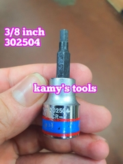 Đầu Khẩu Tuýp Lục Giác Lú Đầu 3/8 Inch Kingtony H3 H4 H5 H6 H7 H8 H10 H12 302503 302504 302505 302506 302508 302510 302512