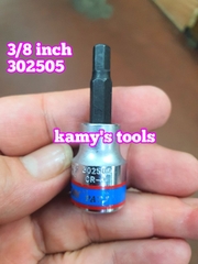 Đầu Khẩu Tuýp Lục Giác Lú Đầu 3/8 Inch Kingtony H3 H4 H5 H6 H7 H8 H10 H12 302503 302504 302505 302506 302508 302510 302512