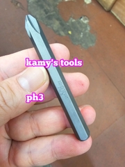 Mũi vít đóng bake PH2 PH3 PH4 Kingtony model 188002P 188003P 188004P dài 80mm