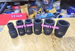 Đầu tuýp 3/4 inch dài 80mm Santa thép Cr-mo 16mm 17mm 18mm 19mm 20mm 21mm 22mm 23mm 24mm 25mm 26mm 27mm 28mm 29mm 30mm 31mm 32mm 33mm 34mm 35mm 36mm 38mm 39mm 40mm 41mm 42mm 44mm