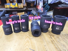 Đầu tuýp 3/4 inch dài 80mm Santa thép Cr-mo 16mm 17mm 18mm 19mm 20mm 21mm 22mm 23mm 24mm 25mm 26mm 27mm 28mm 29mm 30mm 31mm 32mm 33mm 34mm 35mm 36mm 38mm 39mm 40mm 41mm 42mm 44mm