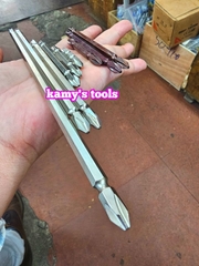 Mũi xiết bắn vít 2 đầu bake dẹp ph2 6mm đuôi 1/4 inch Standard dài 45mm 65mm 100mm 110mm 150mm 200mm 250mm (lẻ 1 cây)