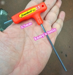 Lục Giác Chữ T Đầu Bi Standard 2mm 2.5mm 3mm 4mm 5mm 6mm 8mm 10mm