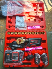 Kìm ép cos thủy lực dùng pin Hewlee HL-300B ép nhanh gấp 2 lần, bảng điện tử