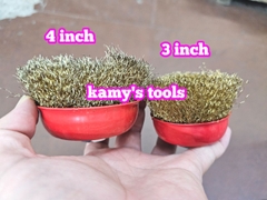 Chén cước 3 inch 75mm 4 inch 100mm loại dày tán M10x1.5 và M14x2.0