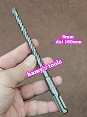 Mũi khoan bê tông đuôi gài 4 rãnh Avatar 6mm 8mm 10mm 12mm 14mm 16mm dài 160mm