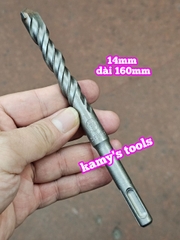 Mũi khoan bê tông đuôi gài 4 rãnh Avatar 6mm 8mm 10mm 12mm 14mm 16mm dài 160mm