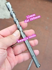 Mũi khoan bê tông đuôi gài 4 rãnh Avatar 6mm 8mm 10mm 12mm 14mm 16mm dài 160mm