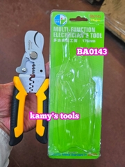 Kìm Cắt Dây Đa Năng 3 Trong 1 Buddy Ba0143 Và Ba0144, Rur R2350, Cắt Cáp, Tuốt Dây, Bấm Cos bán lẻ từng cây