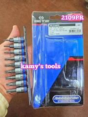 Bộ đầu tuýp lục giác sao bông 9 chi tiết Kingtony model 2109PR