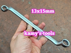 Cờ lê 2 đầu vòng Luxtop loại cao cong 60 độ 8х9 8x10 10x12 12x13 12x14 13x15 14x15 14x17 17x19 19x2 21x23, hai đầu vòng