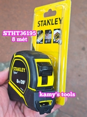 Thước Cuộn 8m Stanley Bản 25mm Tylon Stht36195 (Thước Dây 8m, Thước Kéo 8m)