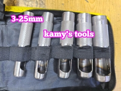 Bộ dụng cụ đục lỗ tròn trên da, vải, ron cao su, đột lỗ ron