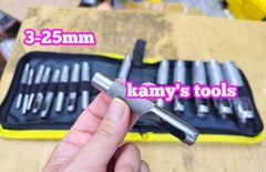 Bộ dụng cụ đục lỗ tròn trên da, vải, ron cao su, đột lỗ ron