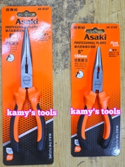 Kìm nhọn kiểu đức Asaki 6 inch 8 inch AK-8105 AK-8107, kềm nhọn