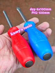 Tua vít đóng bake dẹp kingtony 6mm PH2 dài 100mm model 14810204 và 14826504 bán lẻ từng cái