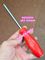 Tua vít đóng bake dẹp kingtony 6mm PH2 dài 100mm model 14810204 và 14826504 bán lẻ từng cái