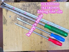 Tua vít đóng đầu bake dẹp 10x300mm Kingtony 14810412, 14821012 và 14x382mm (tô vít đóng)