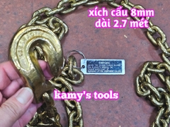 Dây Xích Cẩu Hàng 8mm Dài 2.7 Mét