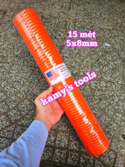 Dây xoắn hơi khí nén cam 5x8mm Luxtop 3 mét 6 mét 9 mét 12 mét 15 mét, dây hơi xoắn