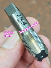 Taro ống rắc co 13mm răng côn HSS Shanghai SLT ZG1/4-19 và Z1/4-18