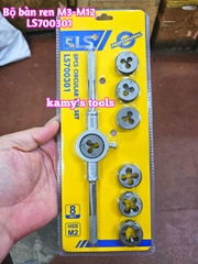 Bộ Ta Rô Và Bộ Bàn Ren Tạo Ren Trong Ngoài M3-M12 (Bộ Ta Rô, Bộ Bàn Ren)