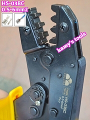 Kìm bấm cos fasen hs-03bc bấm cos cuốn 0.5-6mm2 dài 9 inch 230mm (kiềm bấm cos, kềm bấm cos)