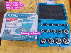 Bộ 14 Đầu Tuýp Loại E Total Chính Hãng E4-E24 model THKTETS0114